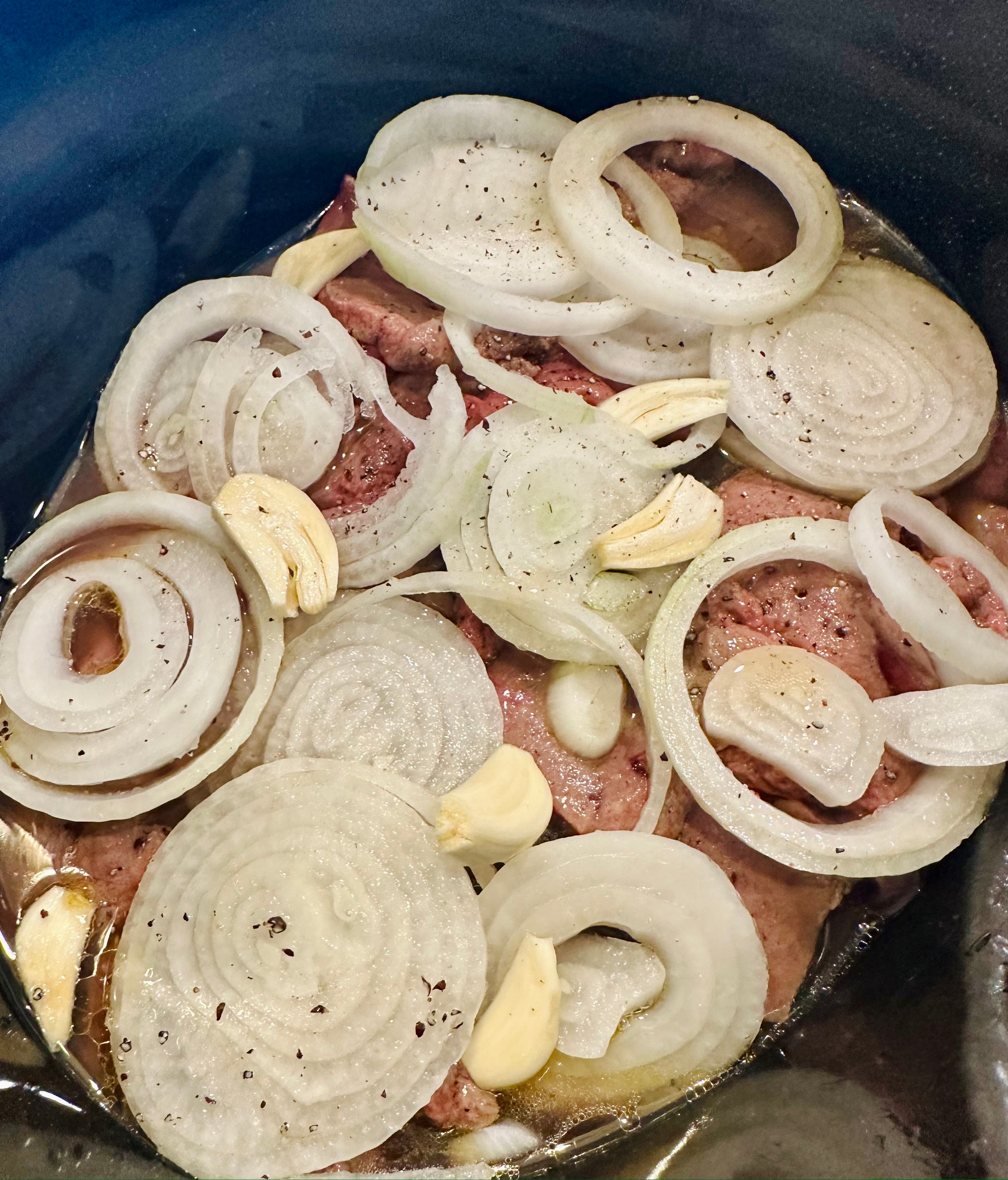 GrassFed Liver & Onions! Slow Cooker/Crockpot Recipe Lid Pocket