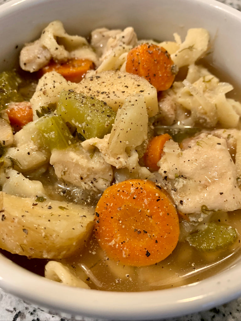 Parsnips & Dill Chicken Noodle Soup Slow Cooker/Crock pot Recipe