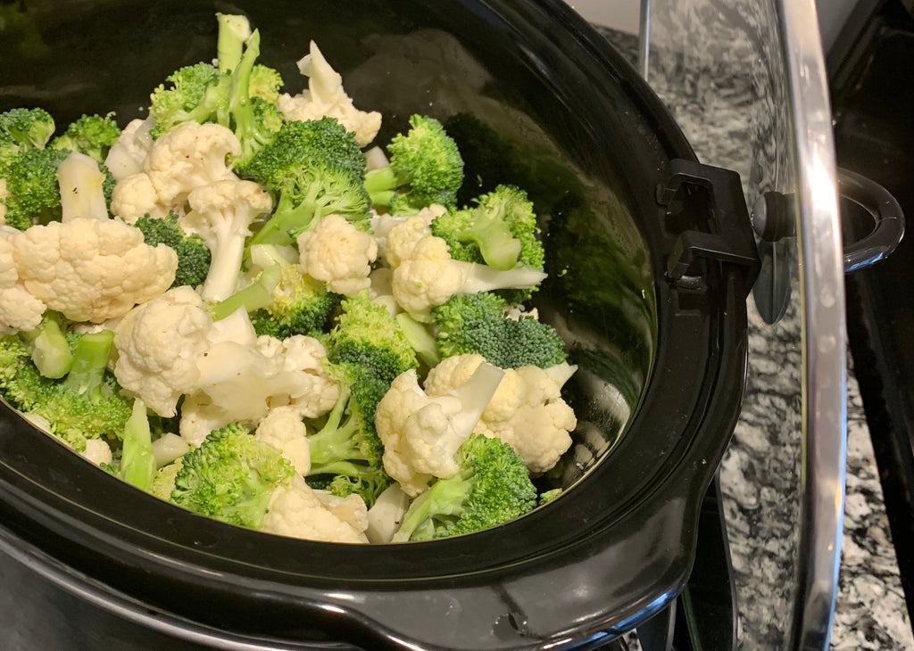 Roasted Veggies — Broccoli and Cauliflower — Slow cooker/Crock-Pot Rec