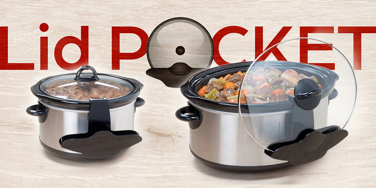 Slow Cooker/Crock Pot Lid Holder, Lid Pocket